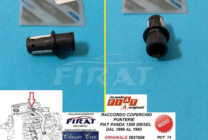 RACCORDO COPERCHIO PUNTERIE FIAT PANDA 1300 D. (5927656)